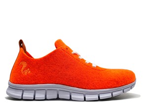 thies ® PET Sneaker neon orange | vegan aus recycelten Flaschen from COILEX