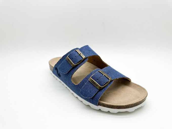 thies 1856 ® Rec Denim Sandal vegan denim blue (W/X) from COILEX