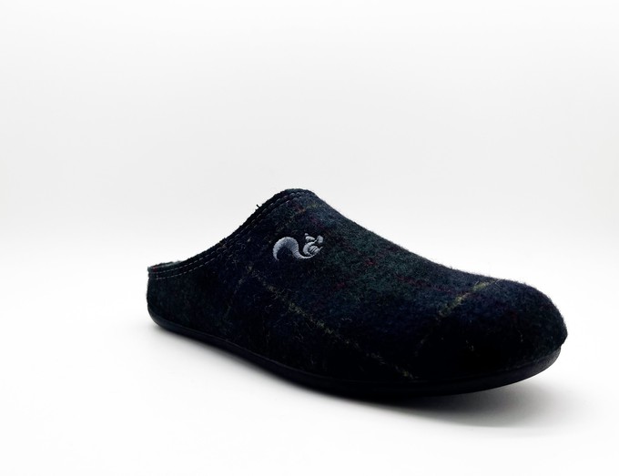 thies 1856 ® Rec Check Slipper dark navy (W/X) from COILEX