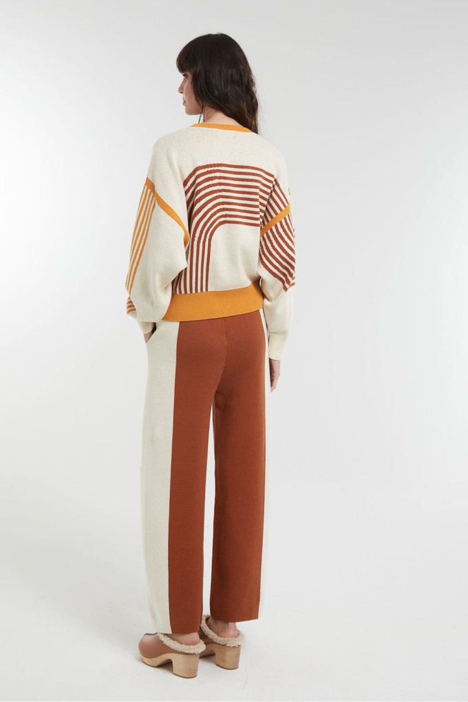 OFF WHITE CARAMEL AXEL ZEN SWEATER from Cool and Conscious