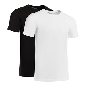 Double pack T-Shirt out of Organic Cotton - Brilliant White & Black from COREBASE