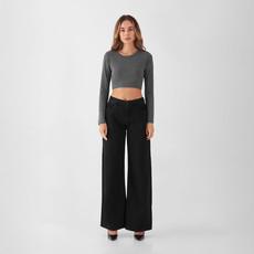 SUNNY Wide Leg Minimal Stretch - Classic - Black via DAWN Denim