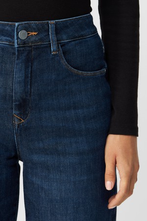 DEW Flared Soft Denim - Classic - Dark Blue from DAWN Denim