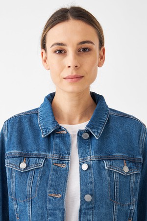 CALLISTO Jacket Non-Stretch - Classic - Medium Blue from DAWN Denim