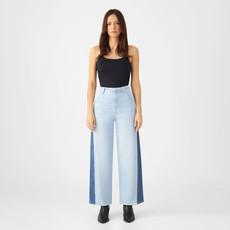 BLINK High Waist Wide Cropped - Two Tone via DAWN Denim