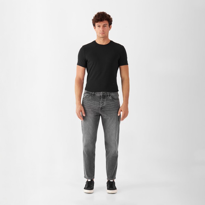 RISE Relaxed Tapered Minimal Stretch - Basic - Vintage Grey from DAWN Denim