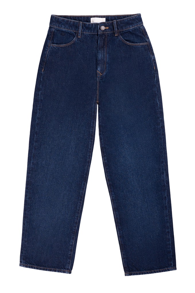 DAWN Wide Straight Cropped Non-Stretch - Minimal - Dark Blue from DAWN Denim