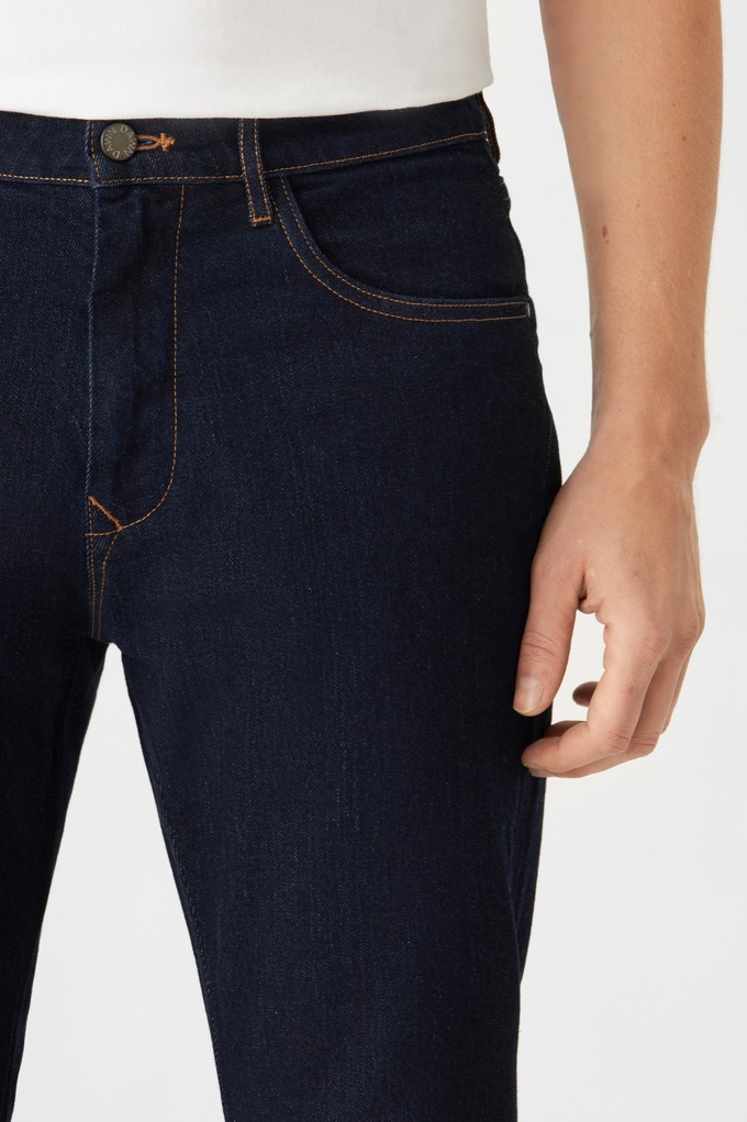 DUSK Regular Straight Minimal Stretch - Classic - Raw Blue from DAWN Denim