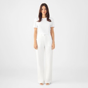 DEW Flared Soft Denim - Worker - White Denim from DAWN Denim