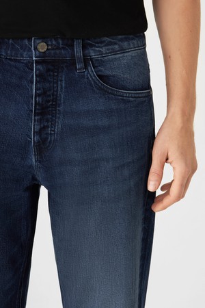 RISE Relaxed Tapered Minimal Stretch - Basic - Dark Blue from DAWN Denim