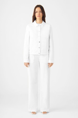 CALLISTO Jacket Soft Organic - Classic - White Denim from DAWN Denim