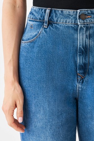 DAWN Wide Straight Non-Stretch - Minimal - Medium Blue from DAWN Denim