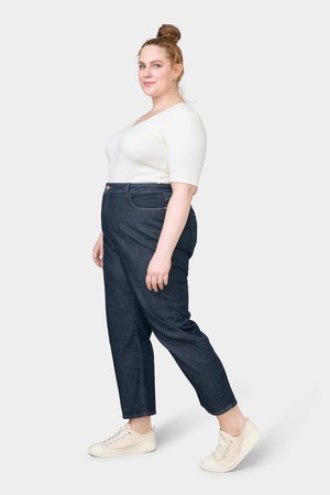 STARDUST O-Shape Soft Denim - Curvy - Dark Indigo from DAWN Denim