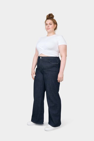 DEW Flared Soft Denim - Classic - Curvy - Raw Blue from DAWN Denim