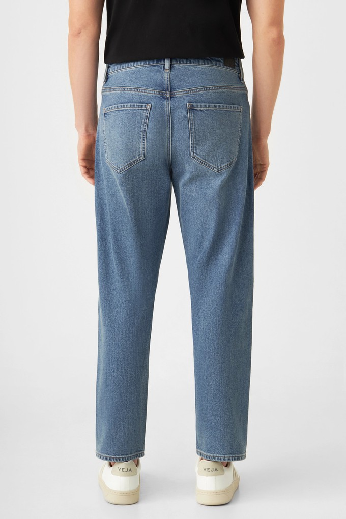 RISE Relaxed Tapered Minimal Stretch - Basic - Vintage Blue from DAWN Denim