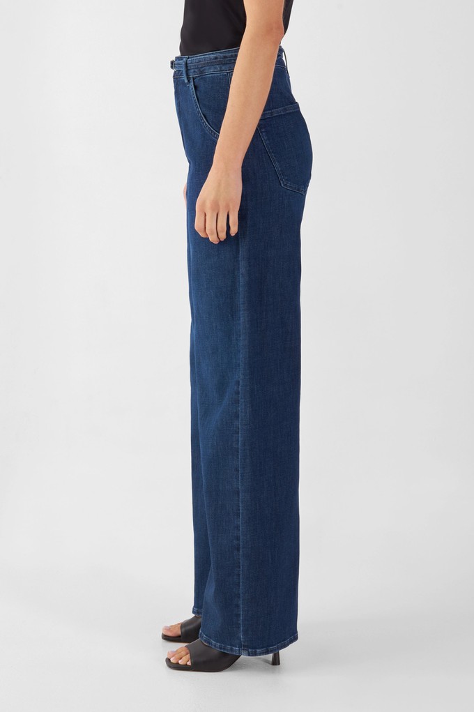 BLINK High Waist Wide - Dark Blue from DAWN Denim