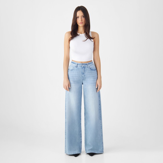 SUNNY Wide Leg Minimal Stretch - Classic - Bright Blue from DAWN Denim