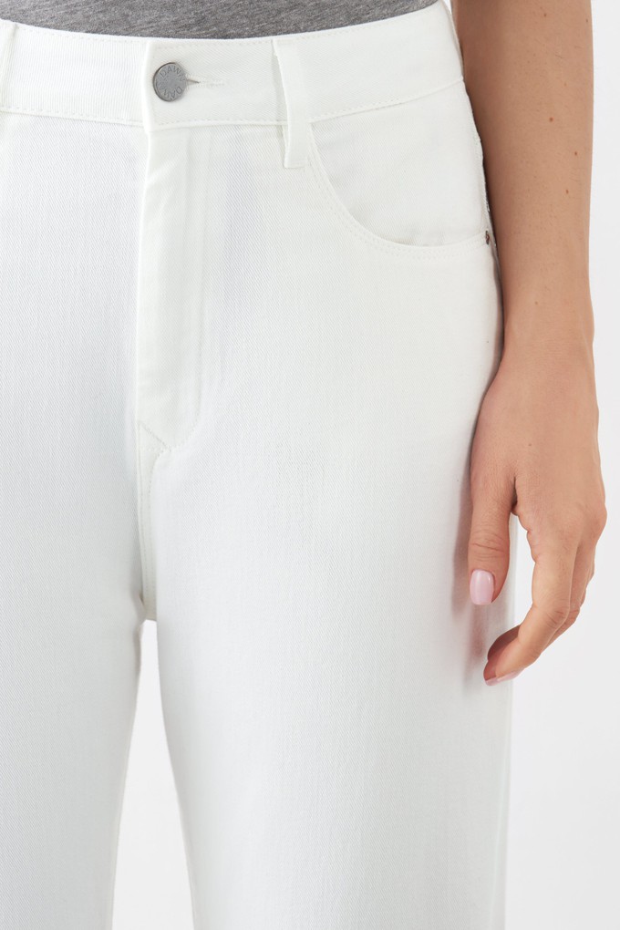 STARDUST O-Shape Soft Denim - Classic - White Denim from DAWN Denim