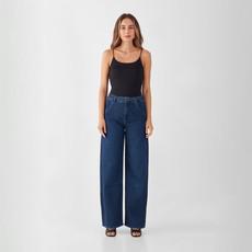 BLINK High Waist Wide - Dark Blue via DAWN Denim