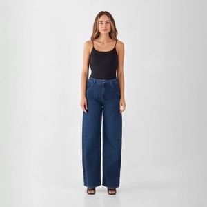 BLINK High Waist Wide - Dark Blue from DAWN Denim