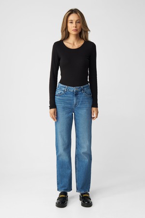 MORNING Regular Straight Minimal Stretch - Classic - Medium Blue from DAWN Denim