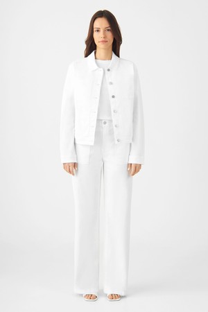 CALLISTO Jacket Soft Organic - Classic - White Denim from DAWN Denim