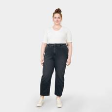 STARDUST O-Shape Soft Denim - Curvy - Black/Black via DAWN Denim