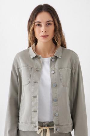 CALLISTO Jacket Soft Organic - Classic - Rock Olive from DAWN Denim