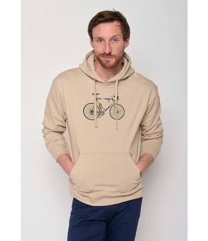 GREENBOMB •• Hoodie Joy Bike Knut | Latte from De Groene Knoop