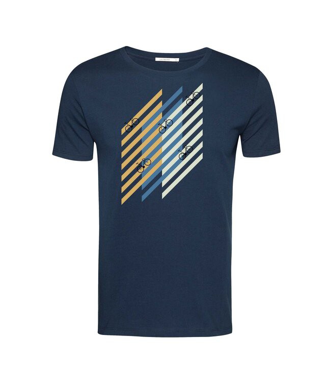 GREENBOMB •• T-shirt Bike Grid Guide | Navy from De Groene Knoop