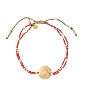 A BEAUTIFUL STORY •• Glitter Maansteen Goud Armband from De Groene Knoop