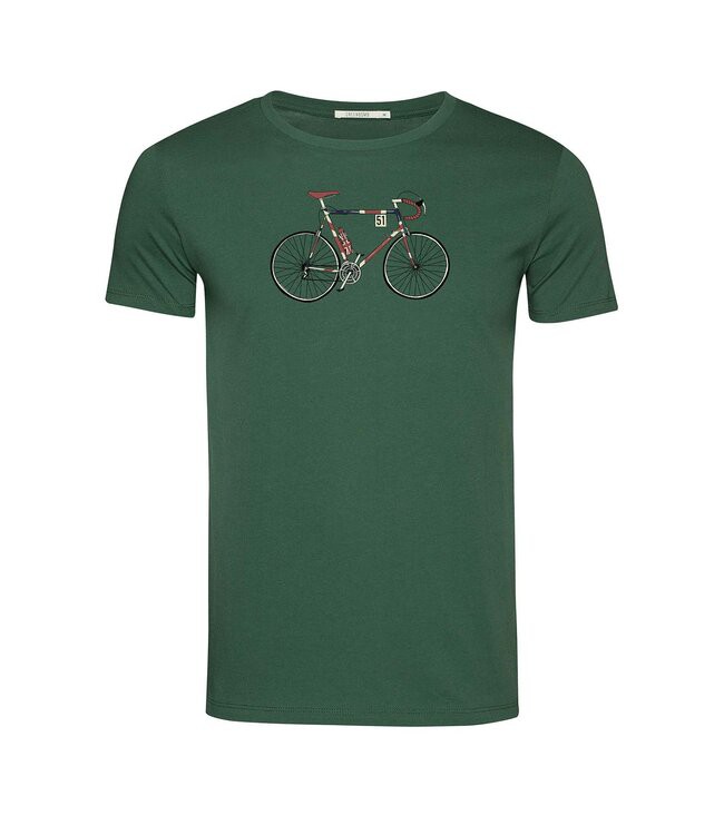 GREENBOMB •• T-shirt Bike Jack Guide | Bottle Green from De Groene Knoop