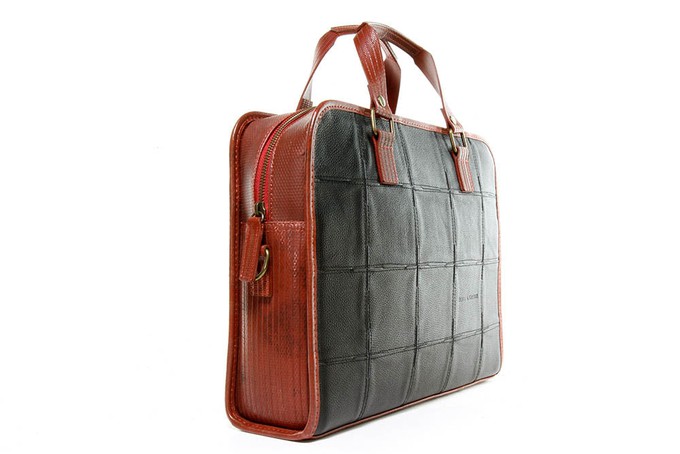 Leather Compact Briefcase from Elvis & Kresse