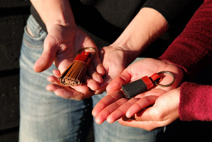 Leather Tassel Keyring from Elvis & Kresse