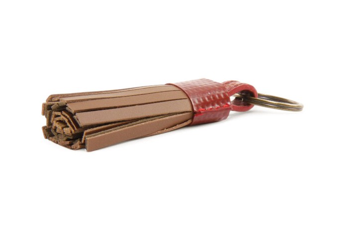 Leather Tassel Keyring from Elvis & Kresse