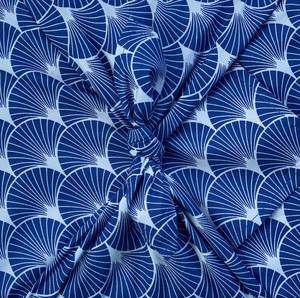 Furoshiki Gift Wrap Indigo Fans Fabric Gift Wrap from FabRap