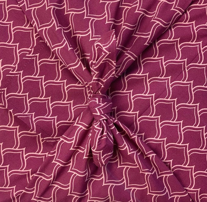 Furoshiki Gift Wrap Maroon Arches Fabric Gift Wrap from FabRap