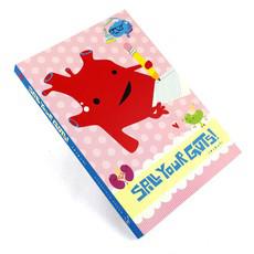 Softcover notebook "Spill your guts" via Fairy Positron