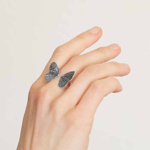 Silver ring butterfly wings from Fairy Positron