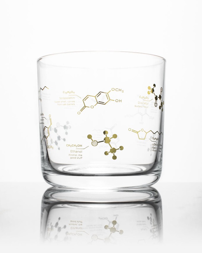 Whisky glass "the chemistry of whiskey" from Fairy Positron