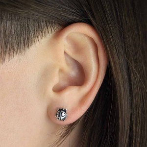 Silver earrings ladybug from Fairy Positron