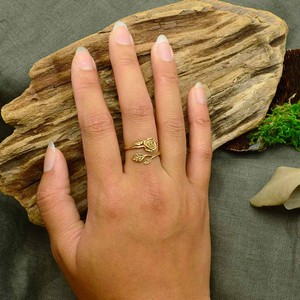 Bronzen ring roos from Fairy Positron