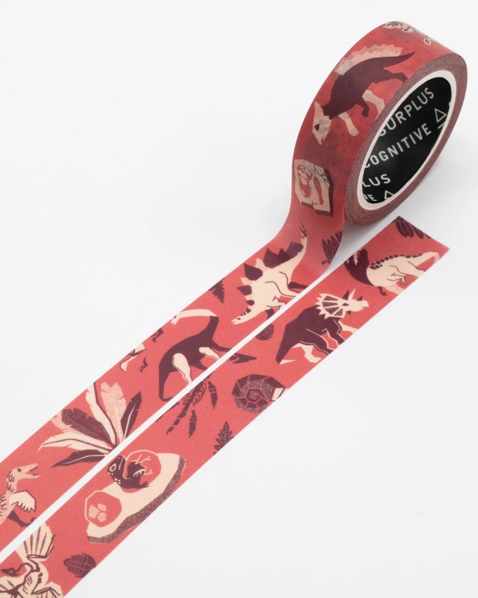 Washi-tape retro dino's from Fairy Positron