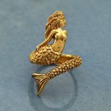 Bronze ring mermaid via Fairy Positron