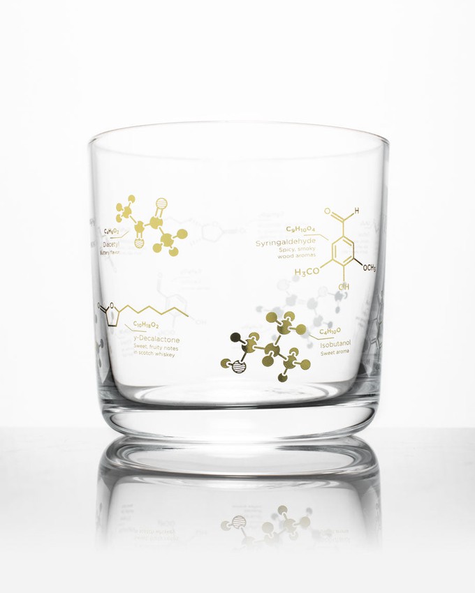 Whisky glass "the chemistry of whiskey" from Fairy Positron