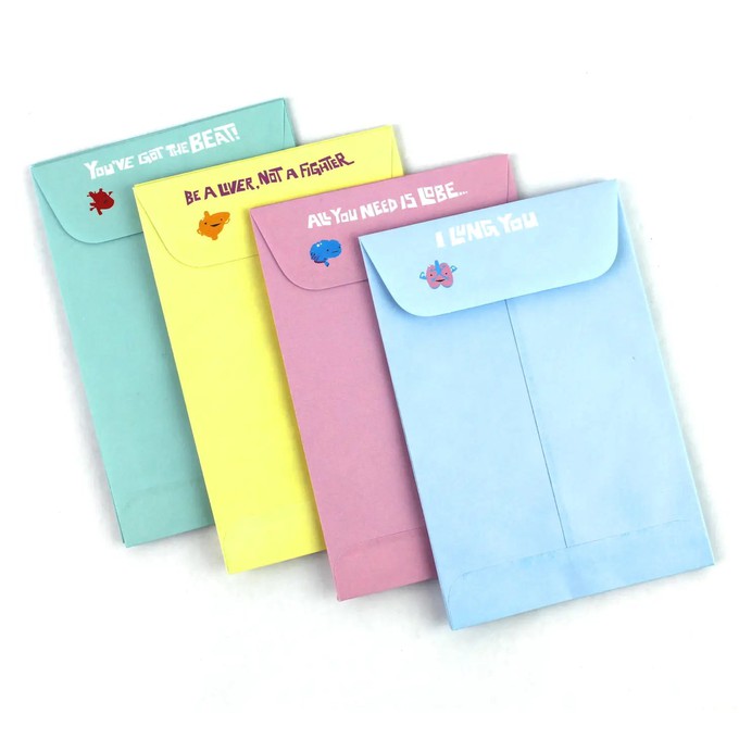 Mix & match stationery set "I Heart Guts" from Fairy Positron