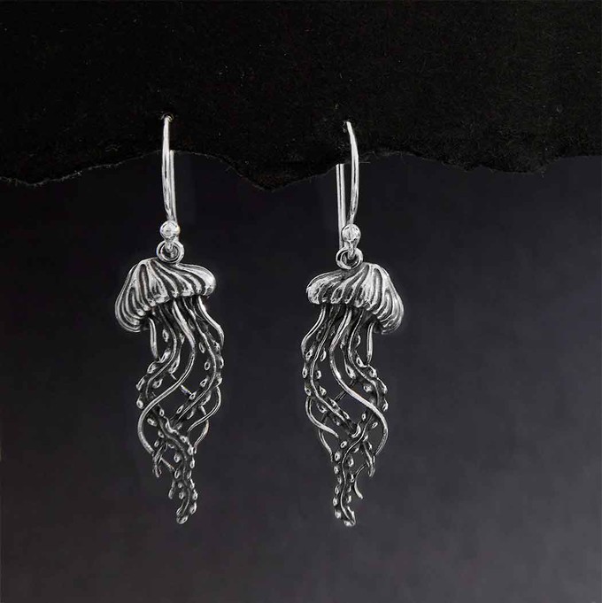 Silver earrings jellyfish (pendants) from Fairy Positron