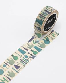 Washi tape "Laboratory Glassware" via Fairy Positron