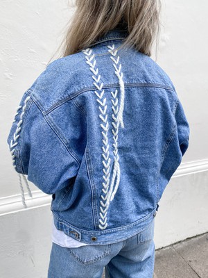 Upcycled Denim Thread Jacket from Fanfare Label