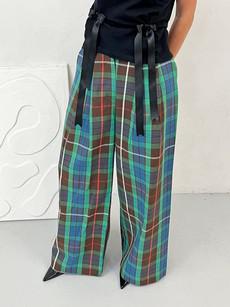 Ruby Check Flare Trouser via Fanfare Label